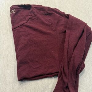 Madewell Deep Purple Long Sleeve Tee